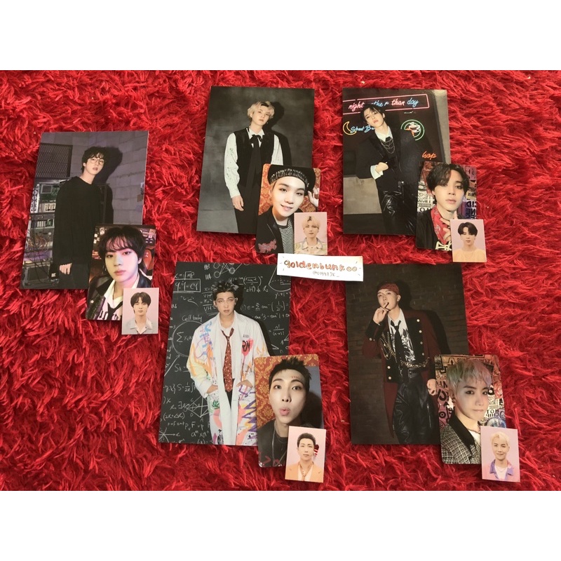 PC ID PHOTO POSTCARD BTS SEASON'S GREETING 2022 SG22 PHOTOCARD NAMJOON RM SEOKJIN JIN YOONGI SUGA HO