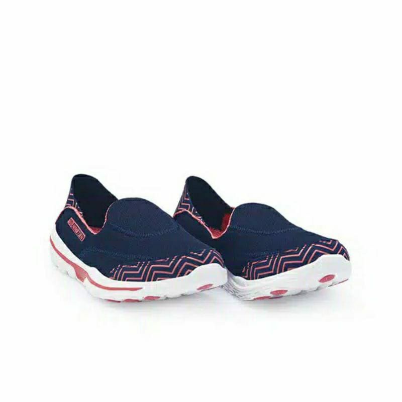 910 Nineten Sepatu Slip on wanita KAWAI 1.5 WM Biru/Merah Original