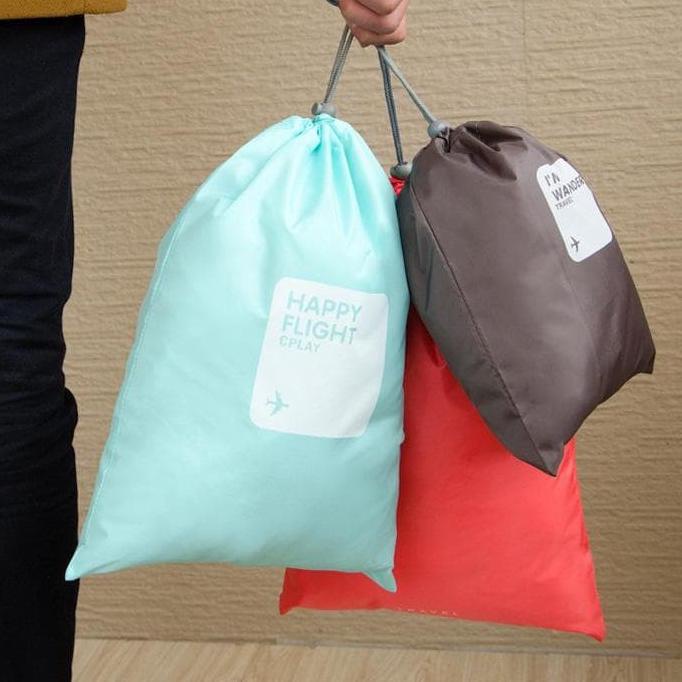 ➴ Tas Serut Sling Bag Travel Waterproof Futsal Serbaguna / String bag Pouch serut anti air / Tas Ser