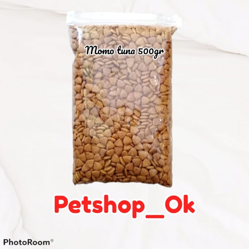 Momo cat Tuna Repack 500gr / Makanan kucing