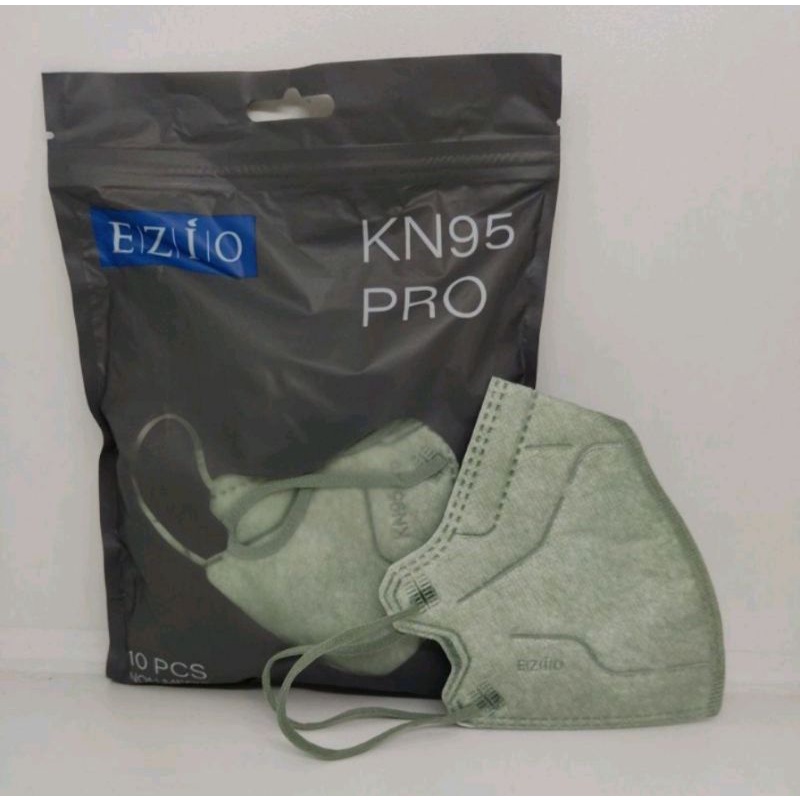 Masker KN95 Ezio pro mask 5ply isi10 warna shrimpink