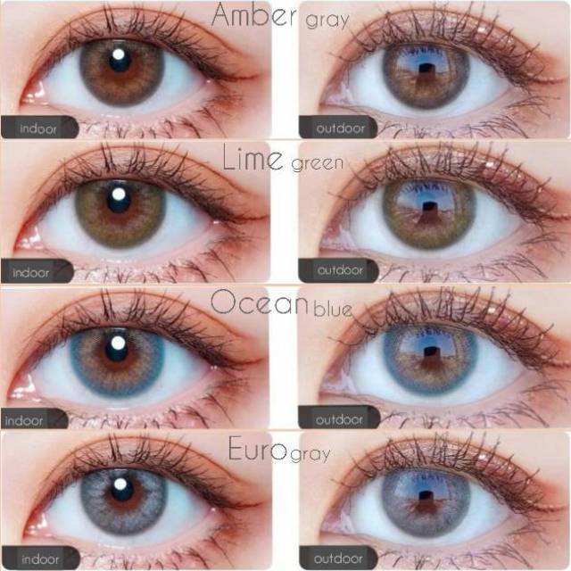 Softlens i-DoL Desire by Princess - Warna Euro Amber Lime Ocean