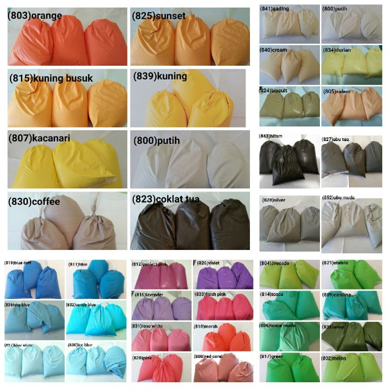 CAT TEMBOK KILOAN SUPER BERKUALITAS 1 KG 38 WARNA CAT DINDING KILOAN CAT KAMAR CAT KILOAN 1KG