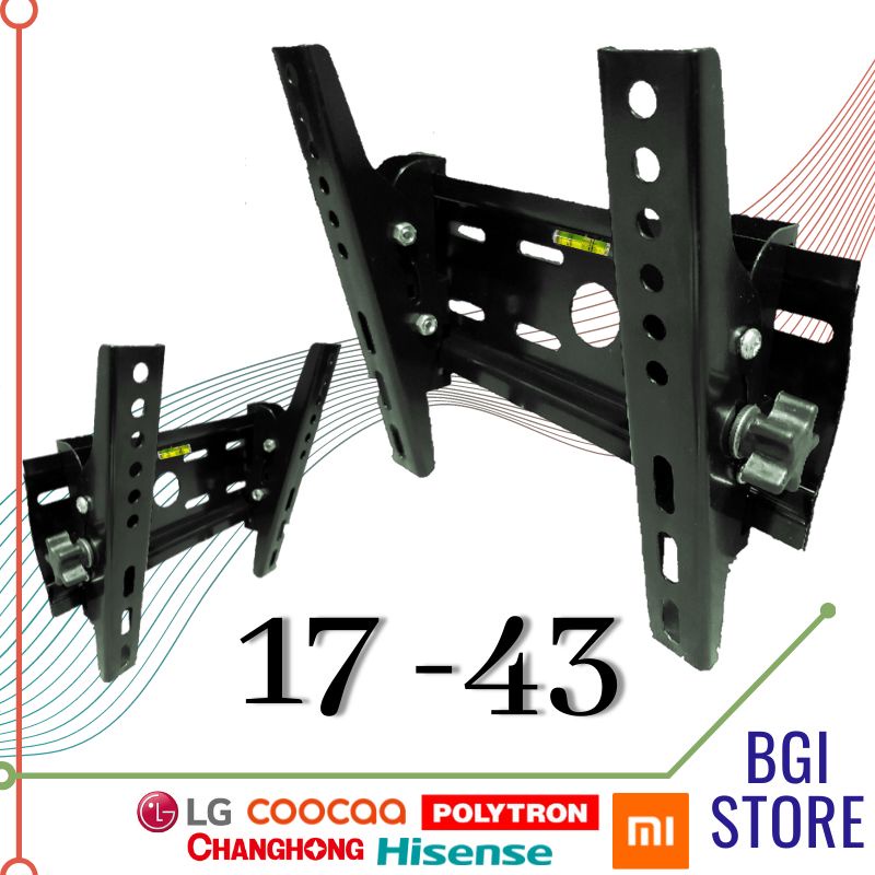 100% GARANSI COCOK!! Braket TV LED 43 42 40 32 26 24 20 17 14 Inch Bracket tv briket tv Breket tv LED LCD