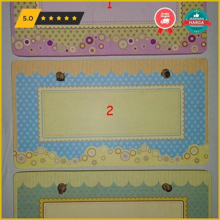 

Kerajinan Tangan Papan Persegi Besar / Papan Nama / Happybaby Premium