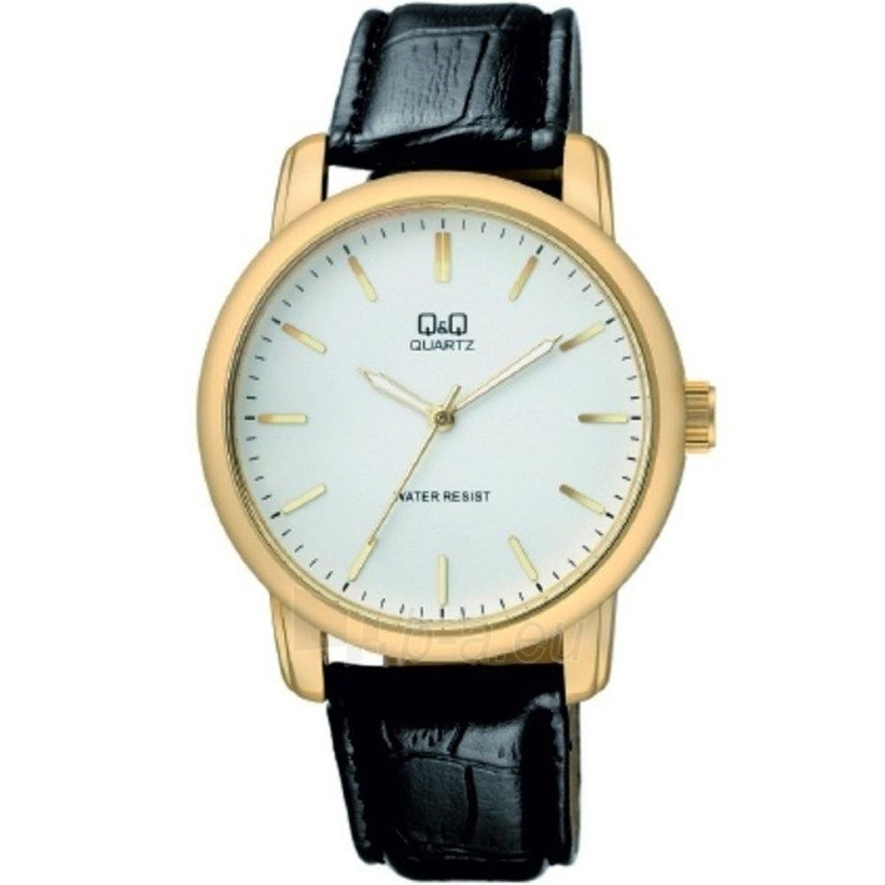 Q Q Analog Jam Tangan Pria Strap Kulit Q868J101Y Original Limited