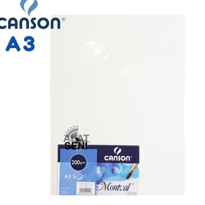 

CANSON MONTVAL A3 200G, 5 SHEET/PACK