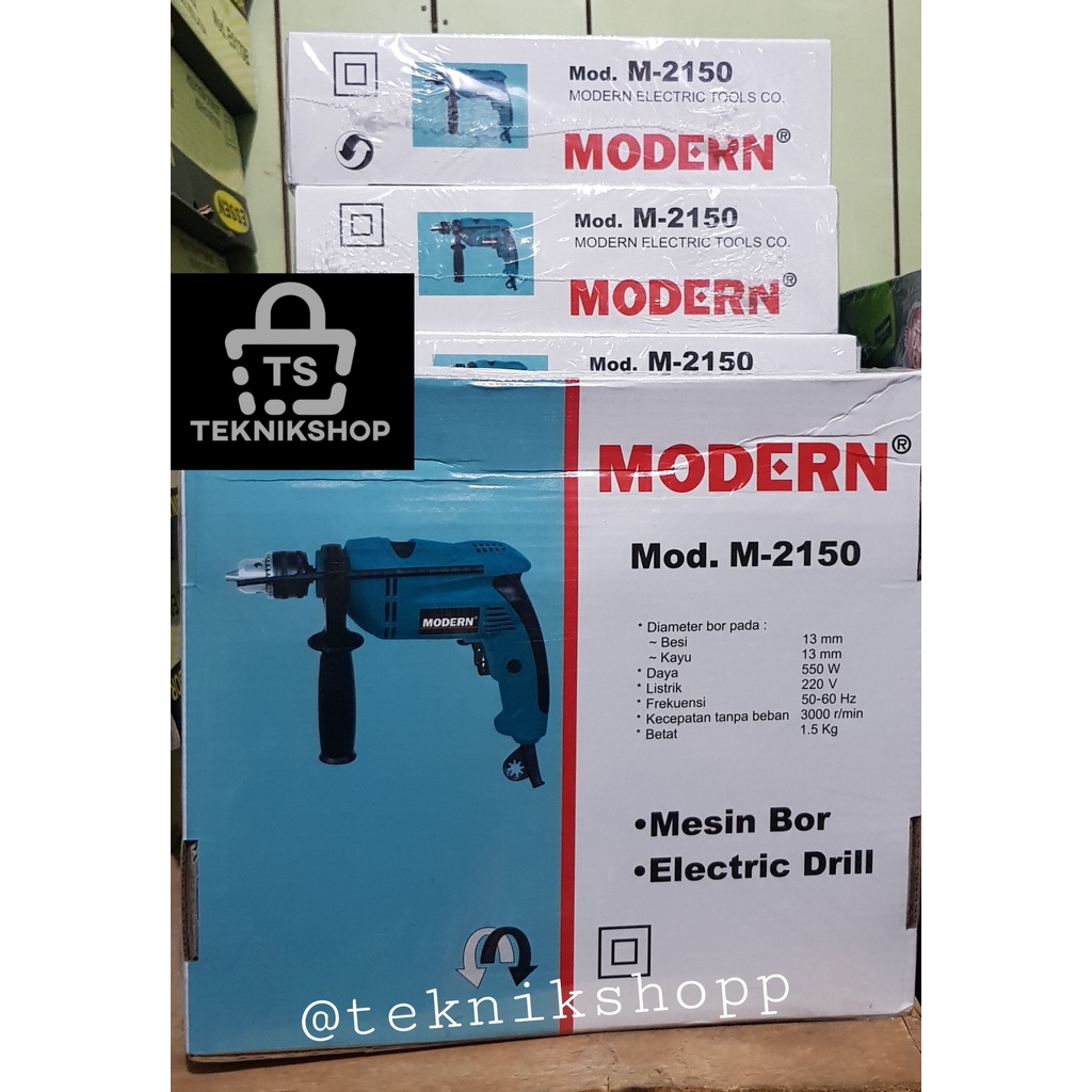 BOR MODERN M2150 13MM / MESIN BOR TANGAN 13 MM / ALAT DRILL MOD M-2150