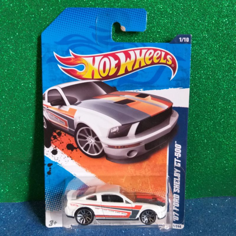 '07 Ford Shelby GT-500 - Hot Wheels - 2011 Nightburnerz - putih white