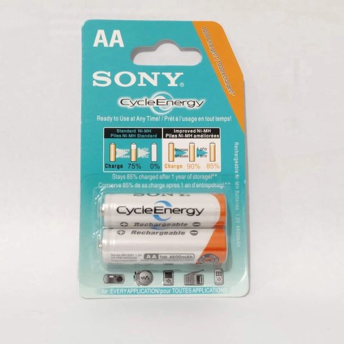 Isi 2pcs Baterai Cas SONY AA - A2 4600 Mah