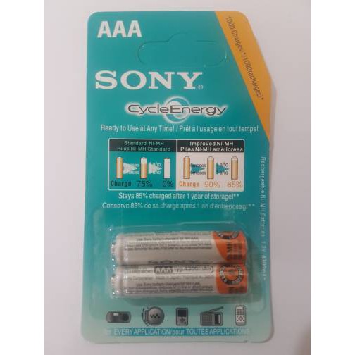 battery AA sony ni MH baterai 4300mAh rechargeable isi ulang BATERAI 2pcs