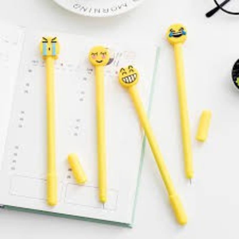 

Pulpen Pena Karakter Emoji Kuning Pulpen Pen Bolpoin Ballpoint Emoticon Lucu Unik LOK