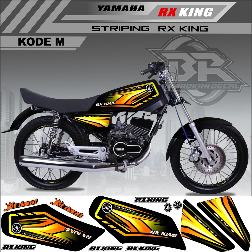 Sticker Rx King Variasi Stiker Lis Striping Rx King Kode M