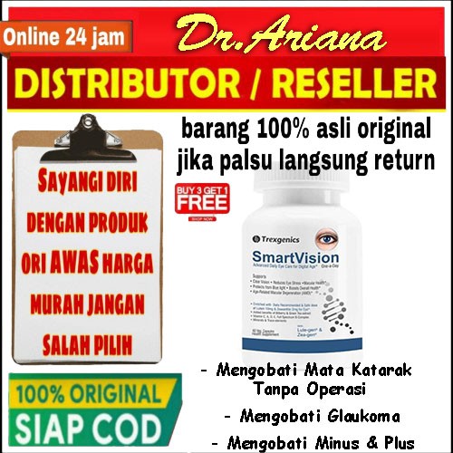 [Promo 2 Botol] Obat Mata Minus Katarak SmartVision Trexgenics