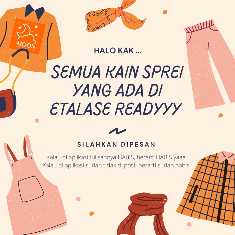 Xaviertaran Moon Kain Sprei Meteran Serat Organik Sutra Lyocell Fiber Motif Animal Forest Anak Baby