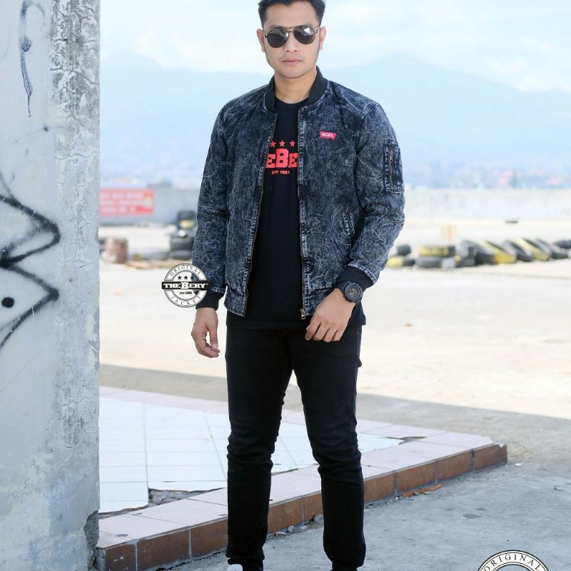 jaket jeans pria sanwosh the berry original trending / jaket jeans pria terbaru premiun