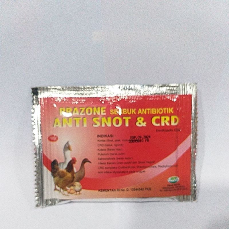 Obat snot ayam,merpati,bebek / prazone serbuk antibiotik 10gram