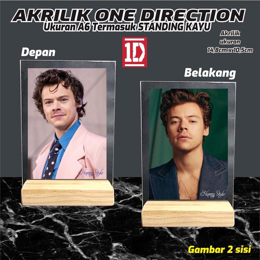 Akrilik Photo ONE DIRECTION // GAMBAR 2 SISI FULL LAMINASI