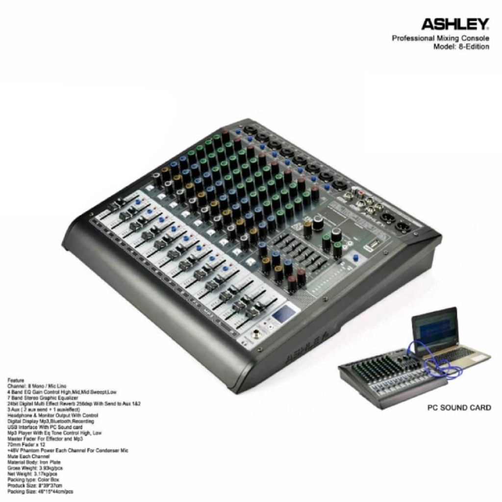 Mixer 8 Channel Ashley 8 Edition 8Edition Original Ashley