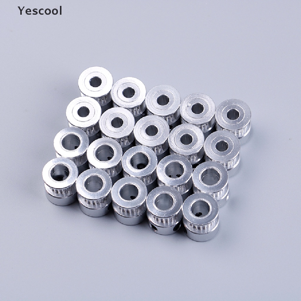 Yescool 10Pcs gt2 timing pulley 20 Gigi bore 5mm 8mm Untuk gt2 synchronous belt 2gt