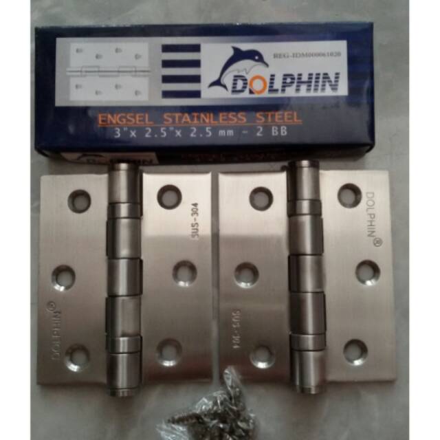 engsel jendela 3in dolphin stainless SUS304