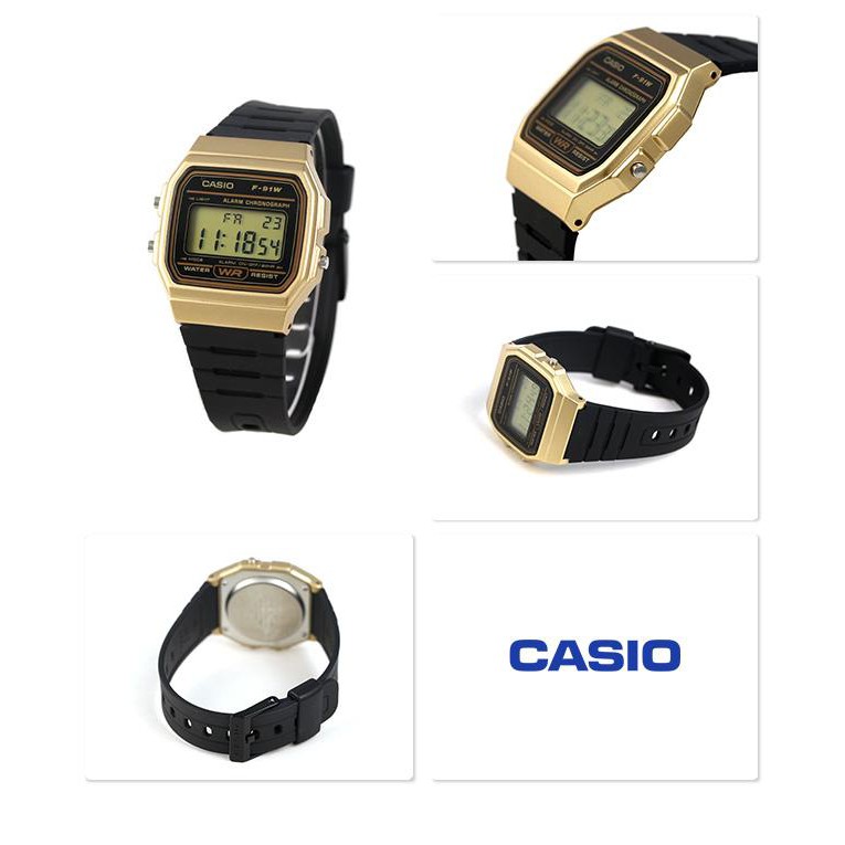 Casio Original F-91WM-7A / F-91WM-9A - Tanpa kotak MIKA