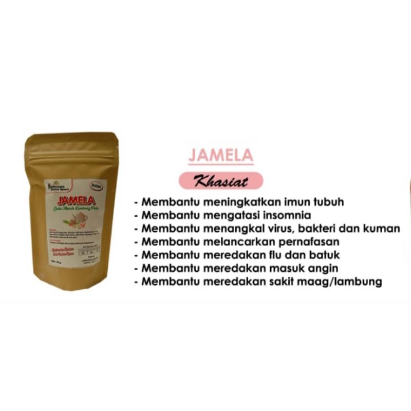 

JAMELA JAHE MERAH KEMBANG PALA
