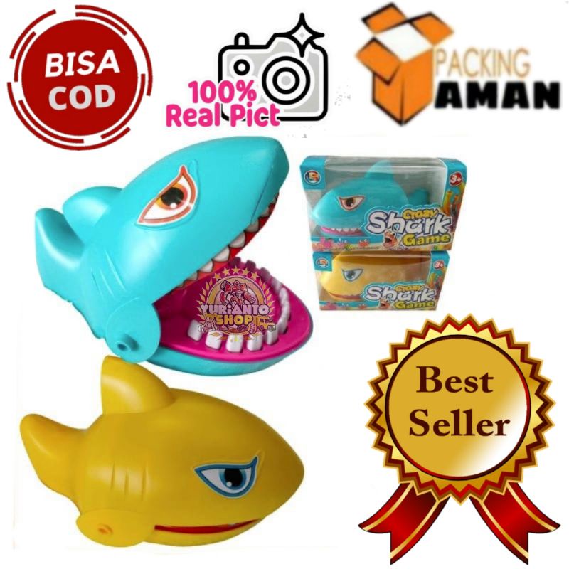 COD PROMO LZ8 MAINAN GIGI IKAN HIU / MAINAN GIGIT IKAN HIU