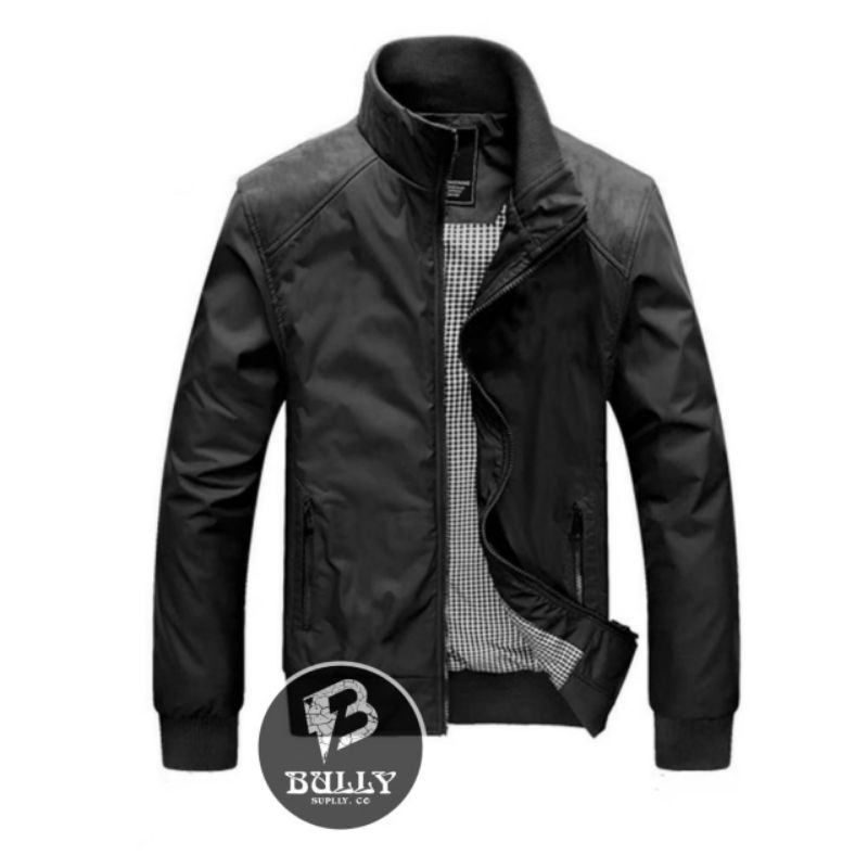 jaket cowok simple kekinian / jaket bomber pria casual