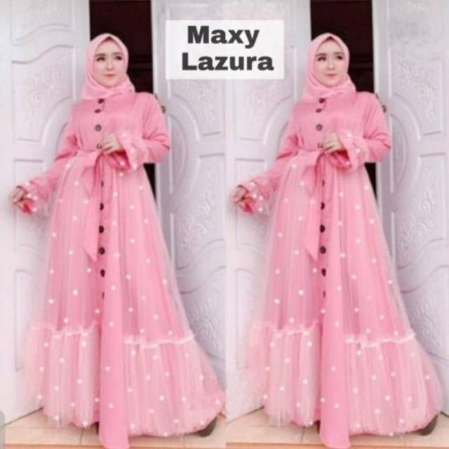MAXY LAZURA ROBERTO / MAXY MUTIARA MUSLIM WANITA / BAJU DRESS MUSLIM CANTIK FASHIONA SYARI GAMIS