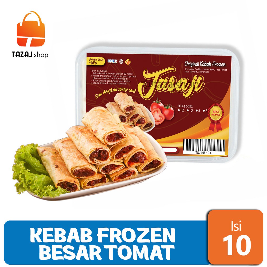 

Kebab Frozen Besar Tomat Isi 10
