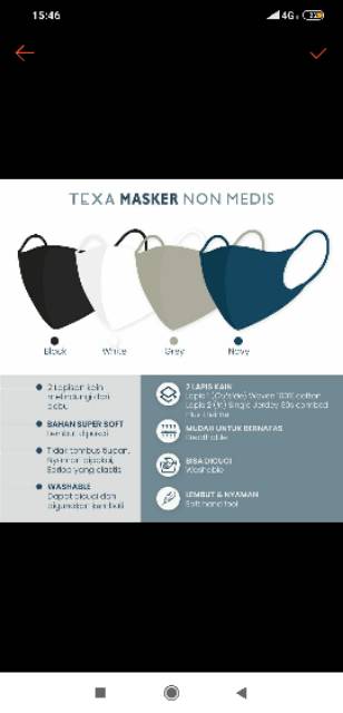 Masker texa harga murah kealitas bagus