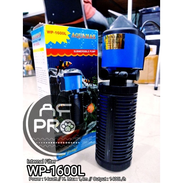 PROMO MURAH Pompa Aquarium Internal Filter AQUAMAN WP 1600L