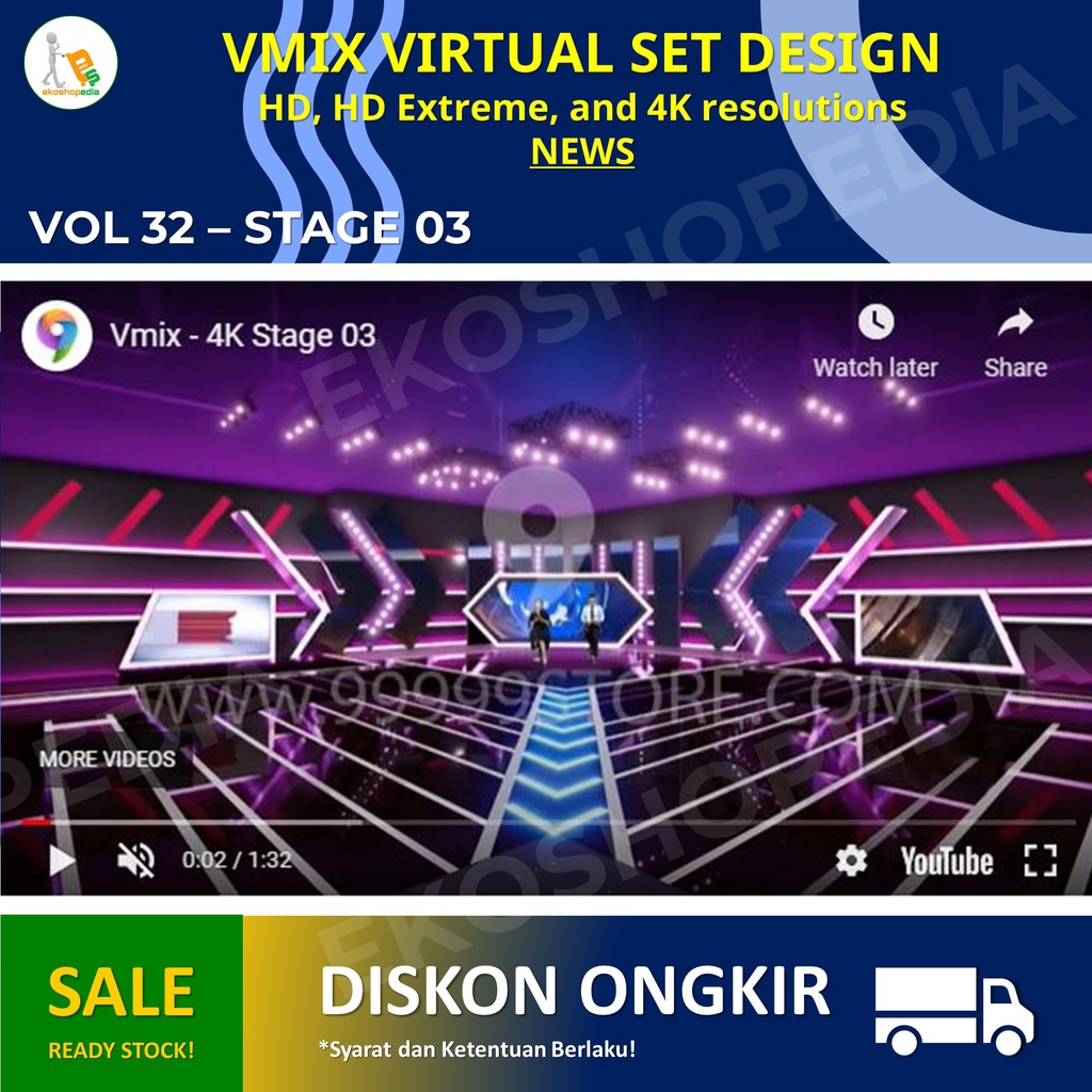 VMIX VIRTUAL SET DESIGN 4K - STAGE 03 v32