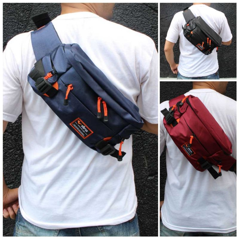 Tas selempang hitam | Tas Distro | Tas slempang pria distro | Slempang shoulder bag | sling bag tas