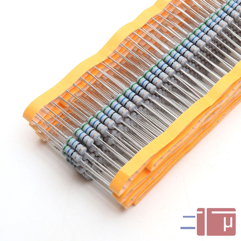 x10 Resistor 56R 56 Ohm 1W Metal Oxide 5% Taiwan Kaki Tembaga