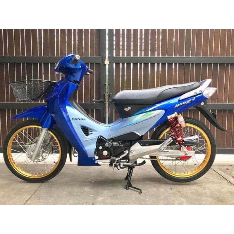 striping wave 125 karisma biru silver