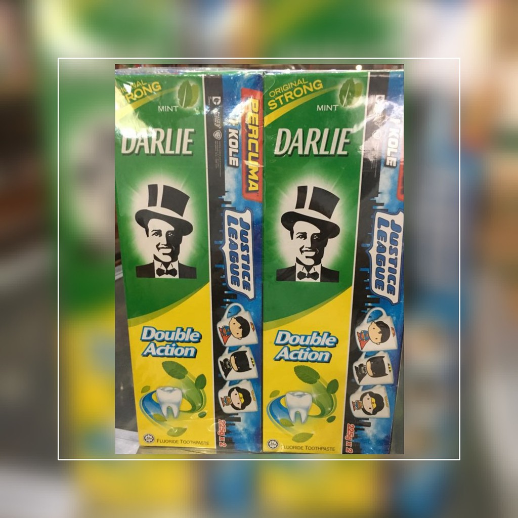 Darlie Pasta Gigi Malaysia isi 2 pcs berhadiah Gelas Justice League