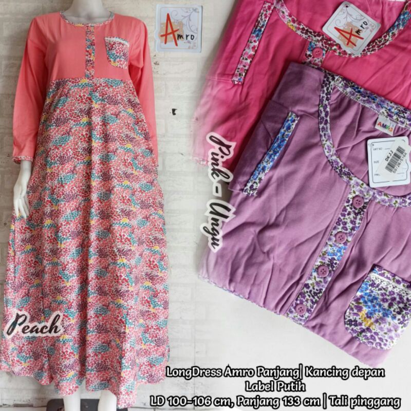 FILLYS - Daster Gamis AMRO Busui Kancing