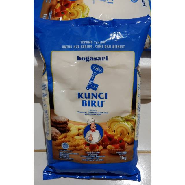 

Terigu Kunci Biru Kemasan 1kg