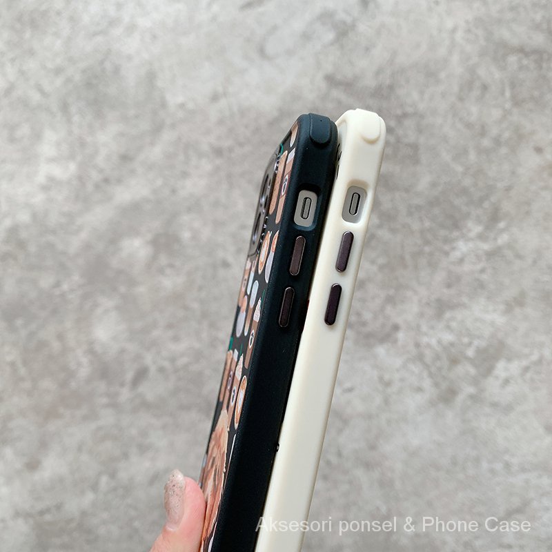 Kartun Anjing Peliharaan Apple Ponsel Case untuk iPhone 7 8 Plus 12 Pro Max XS Max XR X 11 Pro Max Ponsel Case Kualitas Tinggi Lensa Ponsel Penutup Pelindung Logam