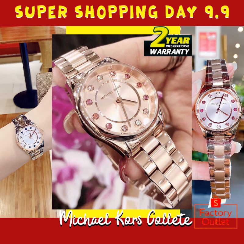 Jam Tangan MICHAEL KORS Wanita COLLETE Original 100%  MK6604 / MK6605 / MK6602 / MK6606 /