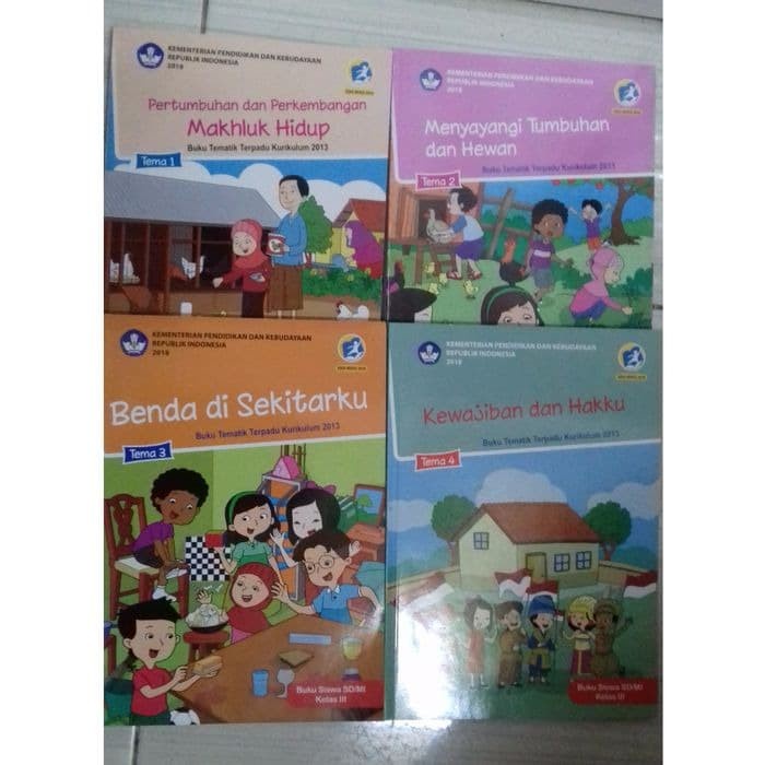 

❤BISA COD❤ Paket Buku Tematik SD Kelas 3 Semester 1 K 13 Rev 2018 Tema 1 2 3 4