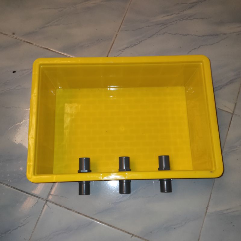 TRICKLE BOX FILTER kolam ikan 3 susun + 7item media filter