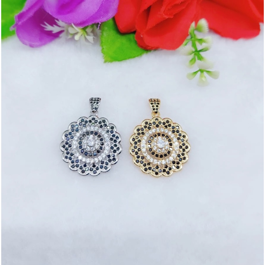 Kalung xupung mata full lapis emas perhiasan fashion K33,34