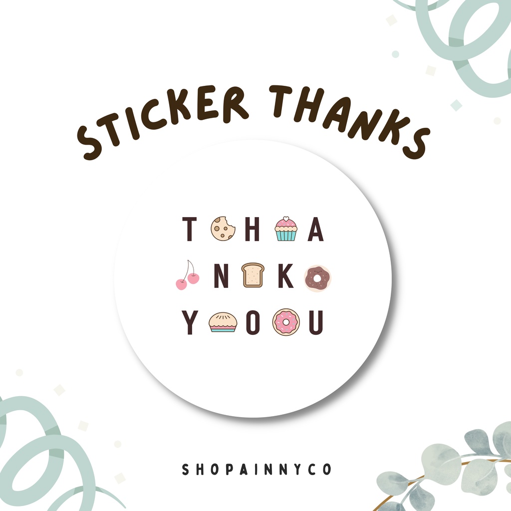 

Sticker Thank You Aesthetic Cake