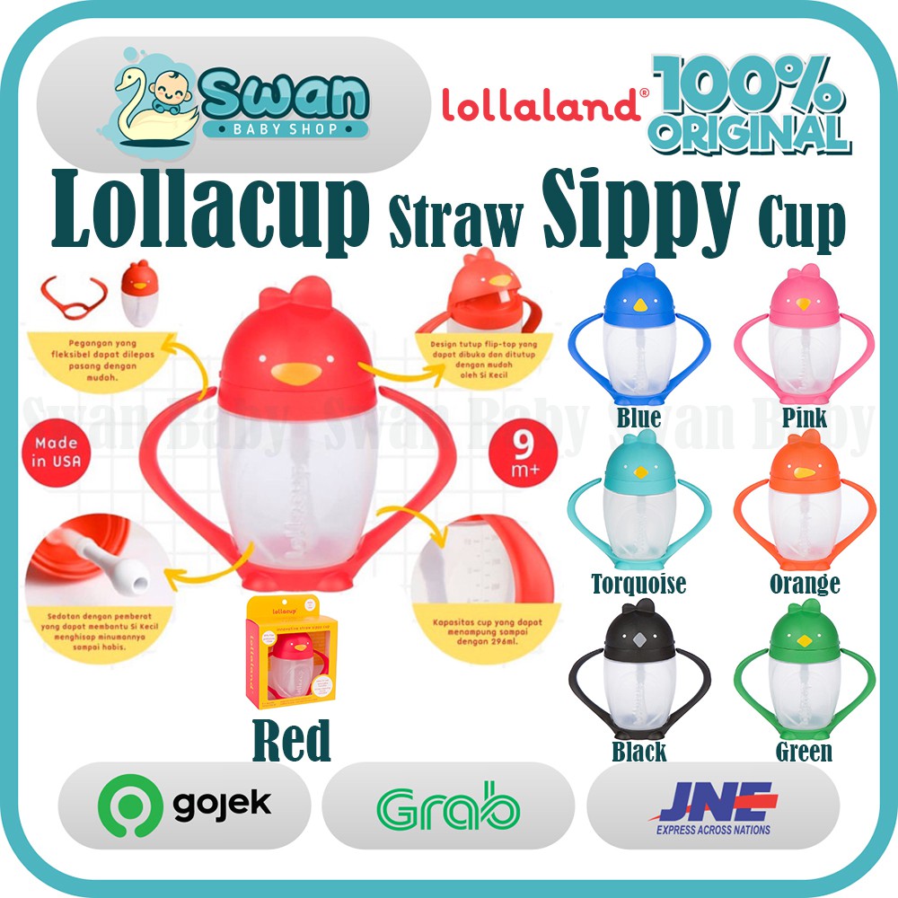 Lollacup Straw Sippy Cup / Botol Minum Bayi / Lollaland (Innovative Straw Sippy Cup)