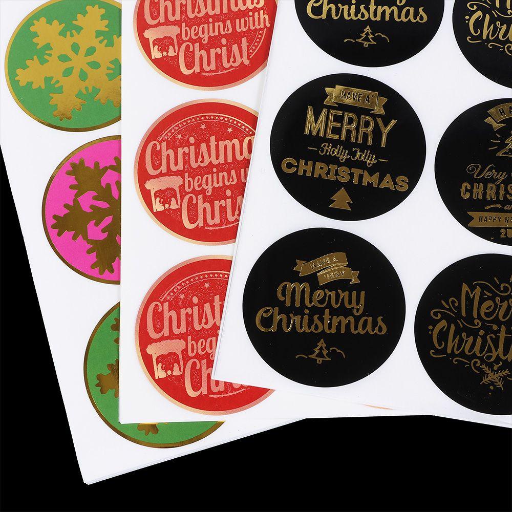 Stiker Kertas Motif Snowflake Untuk Dekorasi Kotak Hadiah Natal
