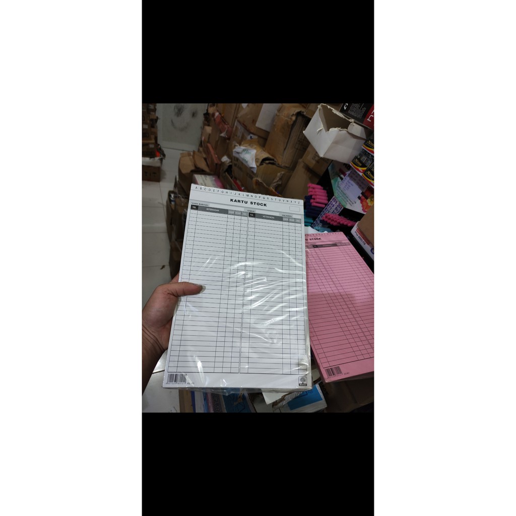 

kartu stock stanmos isi 25 lembar ukuran a4