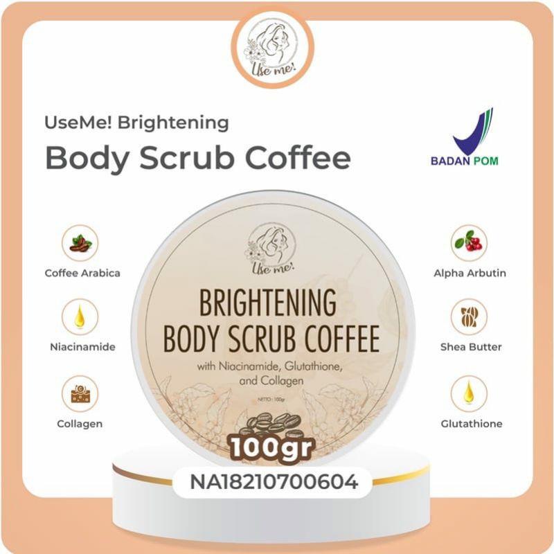 (FREE GIFT)COFFE BODY SCRUB BRIGHTENING BY USEME